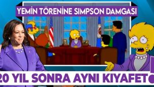 Yemin törenine Simpsonlar damga vurdu! 