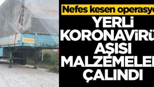 Yerli aşının malzemeleri çalındı