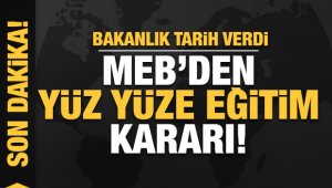 Yüz yüze eğitim başlıyor