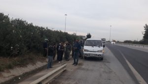 9 kişilik araçtan 18 kişi çıktı