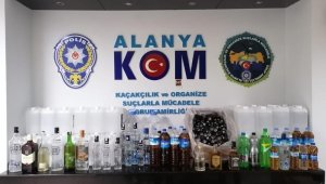 Alanya'da sahte içki operasyonu