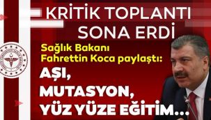 Bakan açıkladı: İki tip mutasyonlu virüs tespit edildi
