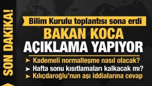 Bakan Koca'dan normalleşmeyle ilgili açıklamalar