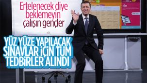 Bakan Selçuk: Sevgili gençler, yüz yüze sınavlar yapılacak