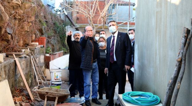 Başkan Sandal'dan sel felaketinden etkilenen vatandaşlara ziyaret 