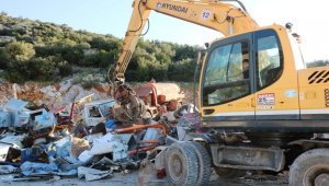 Bodrum'daki hurdalar geri dönüşüme gidiyor