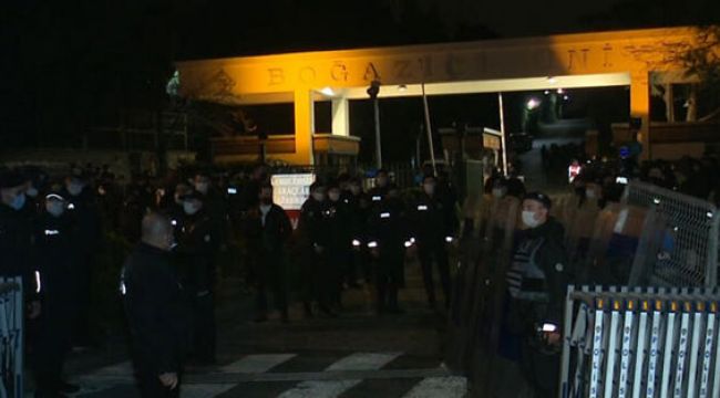 Boğaziçi Üniversitesi eyleminde 159 gözaltı