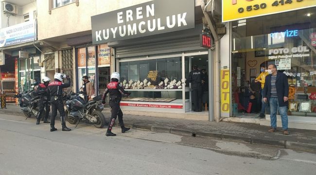 Bursa'da pompalı tüfekle kuyumcu soygunu
