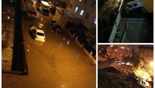 Çiğli'yi sel aldı, yollar çamur deryası