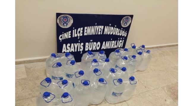 Çine'de sahte içki satışına suçüstü