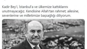 Cumhurbaşkanı Recep Tayyip Erdoğan'dan Kadir Topbaş paylaşımı