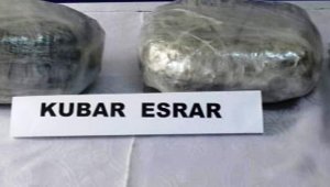 Germencik'te 800 gram kubar esrar ele geçirildi