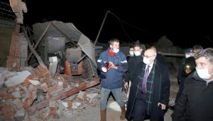 Hortum Alaçatı'da bir çiftliği yerle bir etti