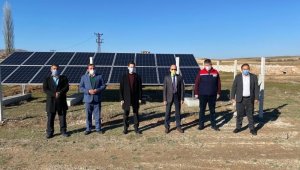 İçme suyu pompasının enerjisini karşılamak için ''GES'' tesisi