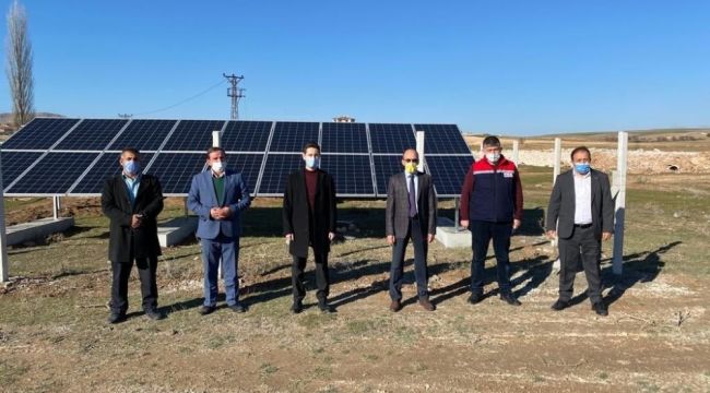 İçme suyu pompasının enerjisini karşılamak için ''GES'' tesisi