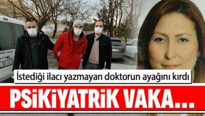 Kadın doktorun ayak bileğini kırdı