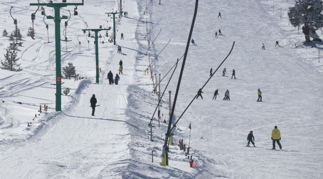 Kartalkaya'da tatilci yoğunluğu