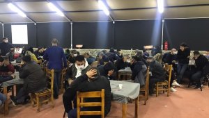 Menderes'te kumar baskını: 168 kişiye işlem yapıldı