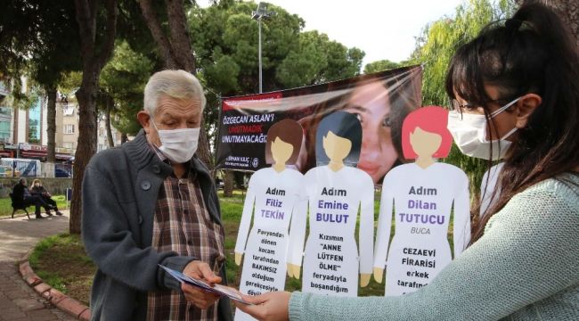 Özgecan Aslan için Şirinyer Parkı'nda farkındalık koridoru