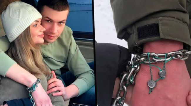 Sevgilisine kendini kelepçeledi hastanelik oldu