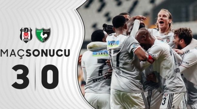 Süper Lig: Beşiktaş: 3 - Y. Denizlispor: 0
