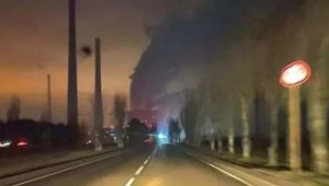 Ukrayna'da termik santralde yaşanan patlamaya ilişkin yeni görüntüler 