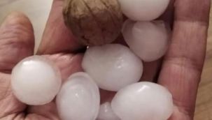 Urla ve Güzelbahçe'yi dolu vurdu