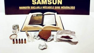 Uyuşturucu terazisini kitabın içine gizlemişler