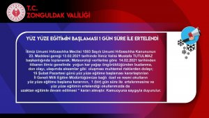 Yüz yüze eğitim kar engeline takıldı