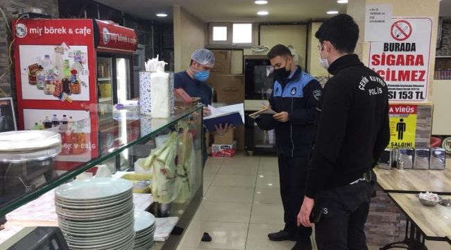 Zabıtadan Covid-19 denetimi