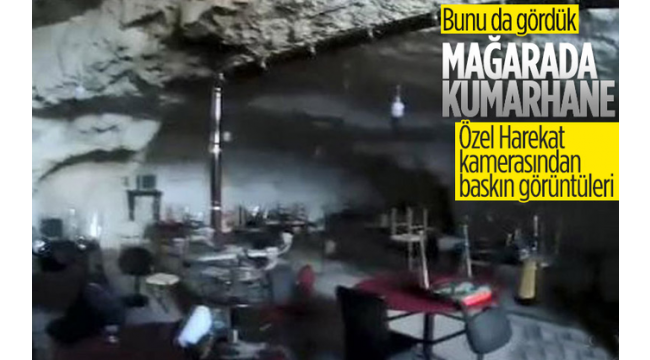 Aklımız bunlara çalışır! Mağarayı kumarhane yaptılar!