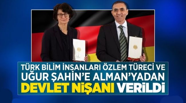 Almanya'dan Uğur Şahin ve Özlem Türeci'ye Liyakat Nişanı