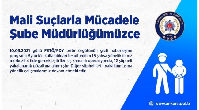 Ankara merkezli FETÖ operasyonu: 12 tutuklama