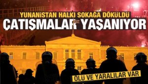 Atina'da sokaklar savaş alanına döndü