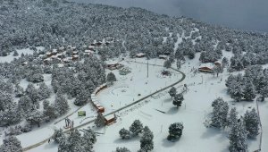 Bağbaşı Yaylası beyaza büründü