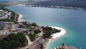Bodrum plajlarına beyaz kum dökülmesine tepki