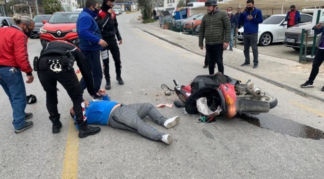 Bodrum'da trafik kazası: 1 yaralı