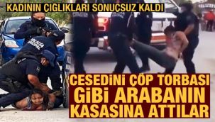 Boynuna basıp öldürdüler, cesedini bagaja attılar