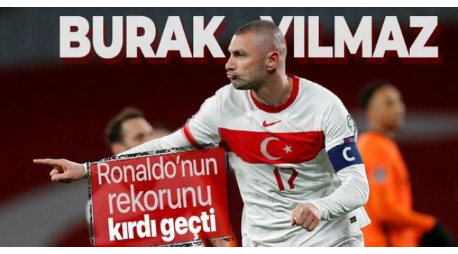 Burak Yılmaz, Ronaldo'nun rekorunu kırdı