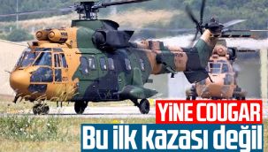 'Cougar' helikopterler daha önce de 3 kez düştü