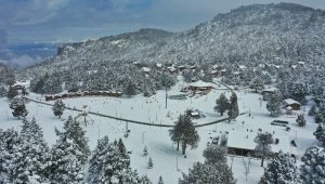 Denizli Teleferik beyaza büründü