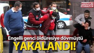 Engelli genci öldüresiye döven zanlıya ters kelepçe