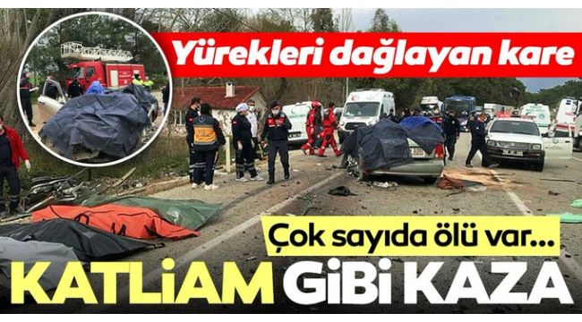 Fethiye-Antalya karayolunda feci kaza: 5 ölü