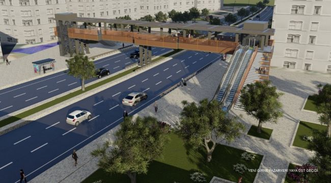 İzmir'de üst geçit projelerine estetik dokunuş