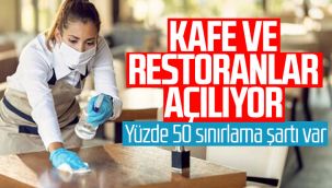 Kafe ve restoranlar çok riskli iller dışında açılacak