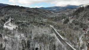 Kazdağları karla kaplandı