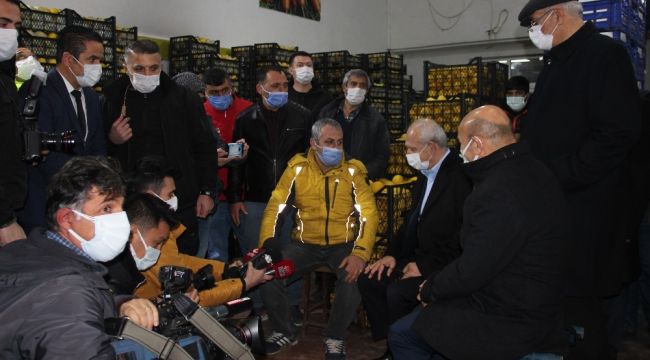 Kılıçdaroğlu hal esnafı ile bir araya geldi