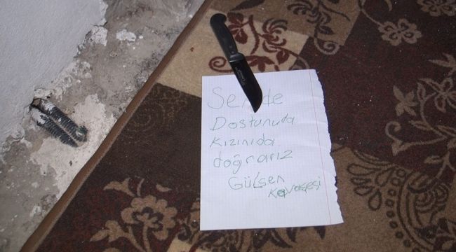 Kızıyla yaşayan kadına kan donduran tehdit