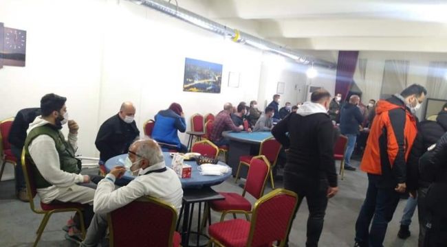 Manisa'da depoda kumar oynayanlara suçüstü