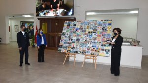 Maskeler sanata dönüştürüldü